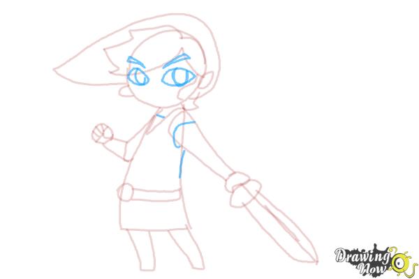How to Draw Toon Link Step by Step - Step 9
