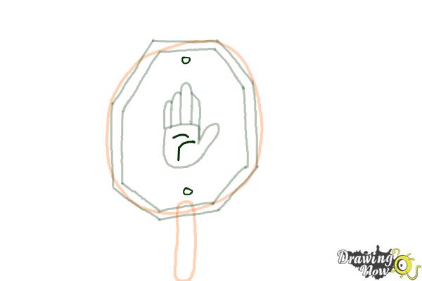 How to Draw a Stop Sign - Step 7
