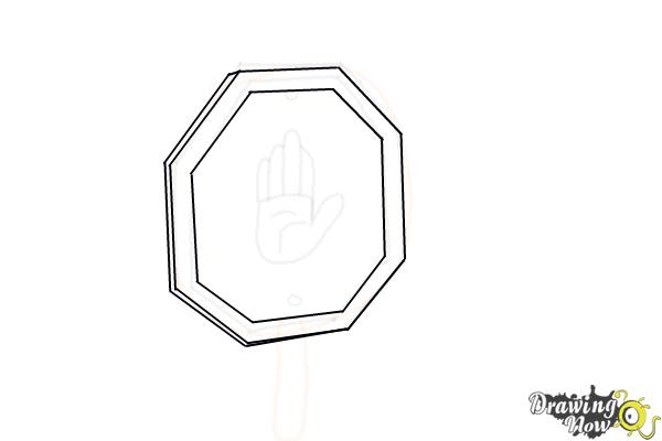 How to Draw a Stop Sign - Step 8