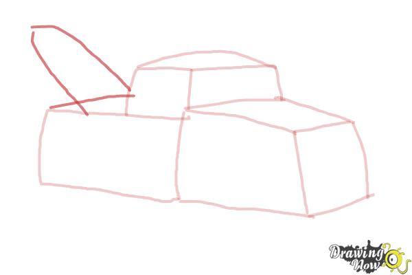 How to Draw a Tow Truck - Step 5