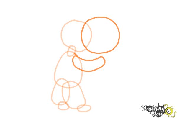 How to Draw Two People Hugging - Step 5
