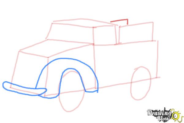How to Draw a Pickup Truck - Step 6