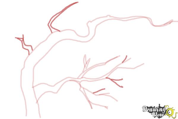 How to Draw Tree Branches - Step 6