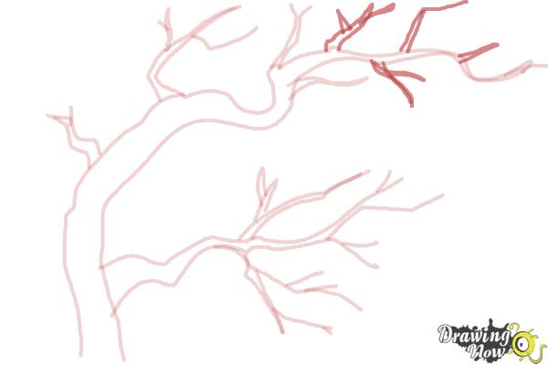 How to Draw Tree Branches - Step 8