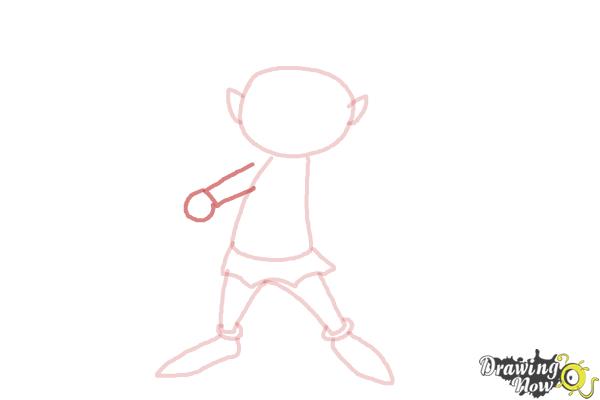 How to Draw a Christmas Elf - Step 5