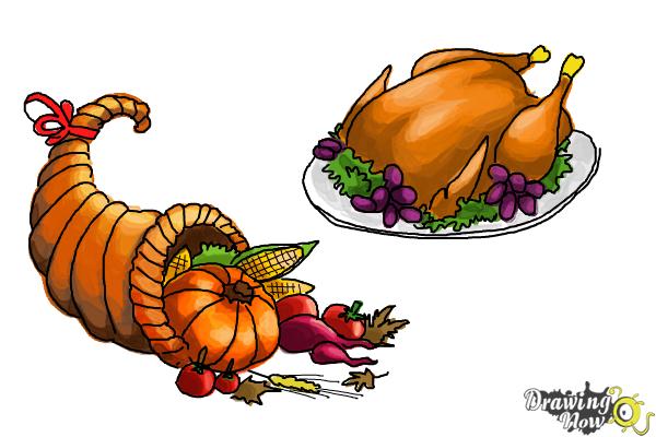 How to Draw Thanksgiving Things - Step 13