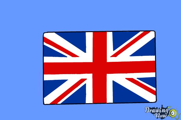 How to Draw The Union Jack - Step 10