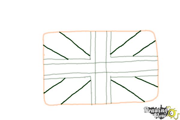 How to Draw The Union Jack - Step 5