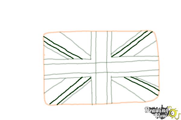 How to Draw The Union Jack - Step 6