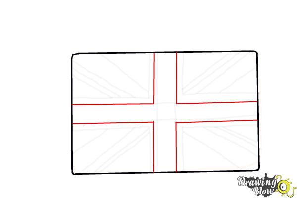 How to Draw The Union Jack - Step 7