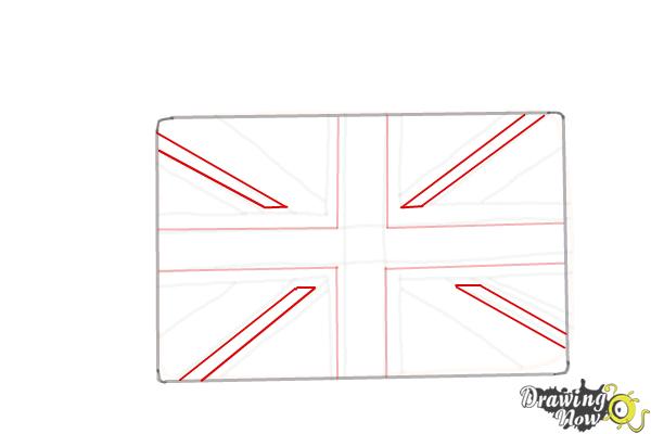 How to Draw The Union Jack - Step 8