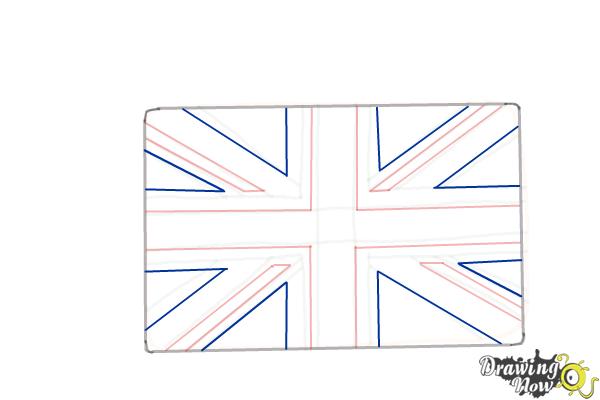How to Draw The Union Jack - Step 9