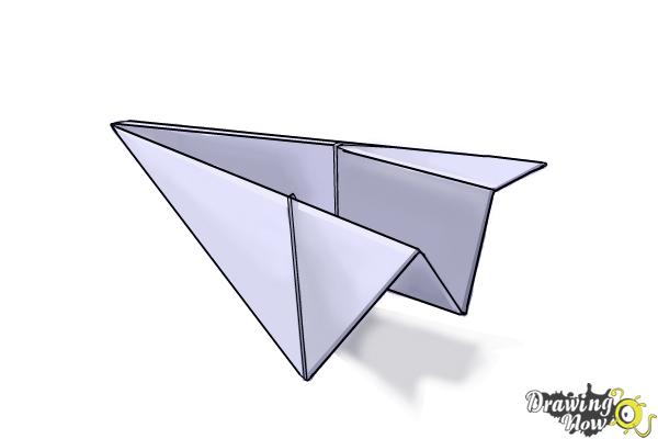 How to Draw a Paper Airplane - Step 10