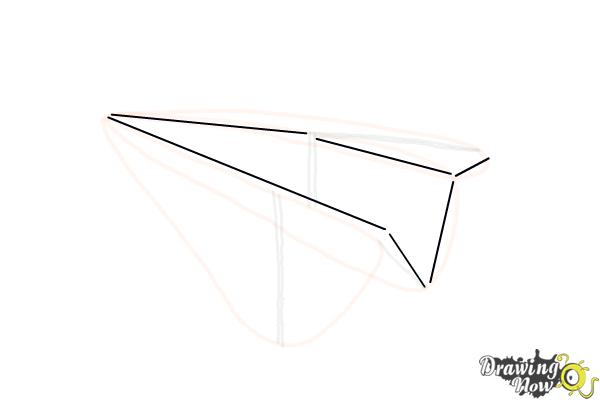 How to Draw a Paper Airplane - Step 6