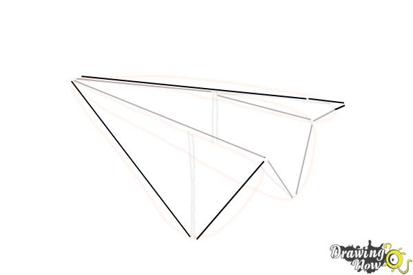 How to Draw a Paper Airplane - Step 7