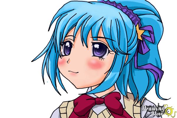 How to Draw Kurumu Korono from Rosario + Vampire - Step 9