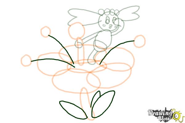 How to Draw Flabebe from Pokemon X And Y - Step 10