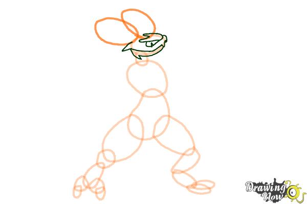 How to Draw Noivern from Pokemon X And Y - Step 4 How to Draw Noivern from Pokemon X And Y - Step 4