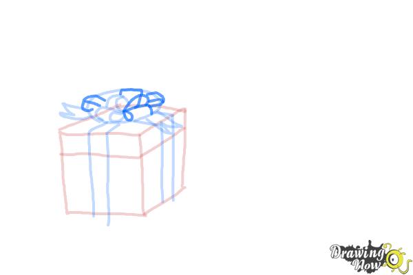 How to Draw Christmas Presents - Step 7