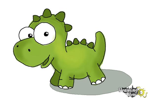 How to Draw Dinosaurs For Kids - Step 13
