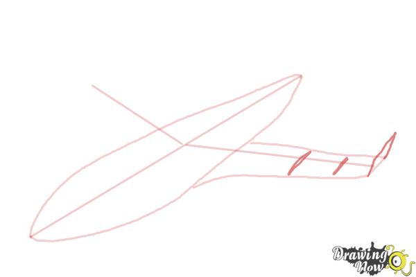 How to Draw a Airplane - Step 5