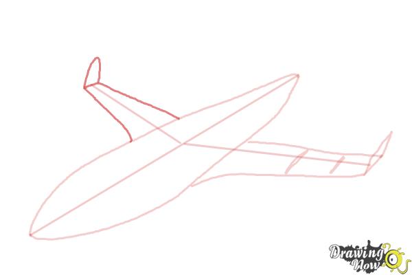 How to Draw a Airplane - Step 6