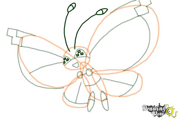 How to Draw Vivillon from Pokemon X And Y - Step 5