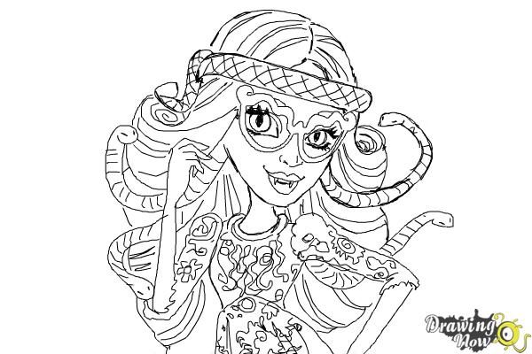 Deuce Gorgon - Monster High Kids Coloring Pages