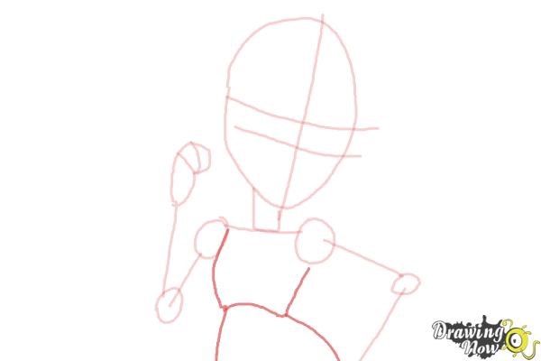 How to Draw Viperine Gorgon from Monster High - Step 5