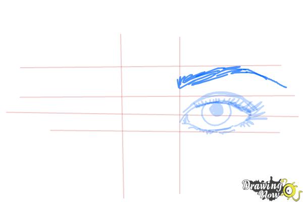 How to Draw Eyes Step by Step - Step 6