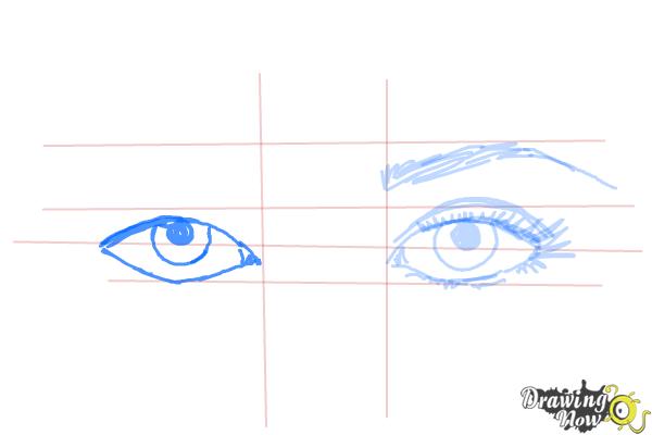 How to Draw Eyes Step by Step - Step 7