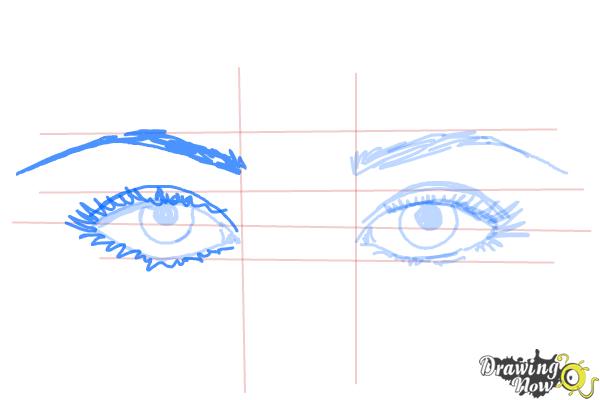 How to Draw Eyes Step by Step - Step 8