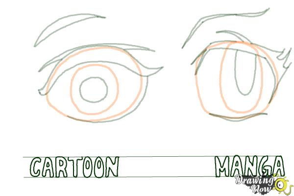 How to Draw Anime Eyes Step by Step - DrawingNow