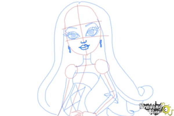 How to Draw Elissabat,  Veronica Von Vamp from Monster High - Step 11