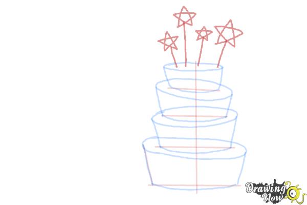 How to Draw a Birthday Card - Step 7