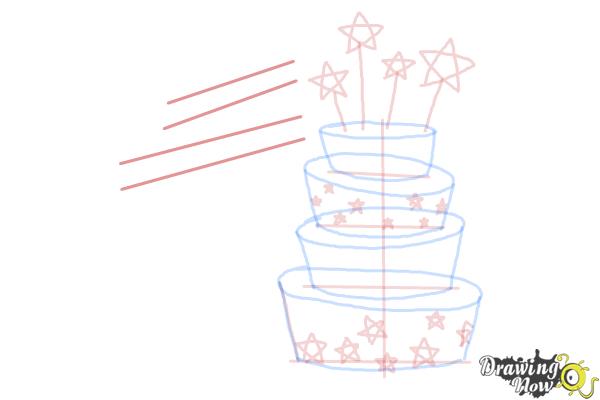 How to Draw a Birthday Card - Step 9