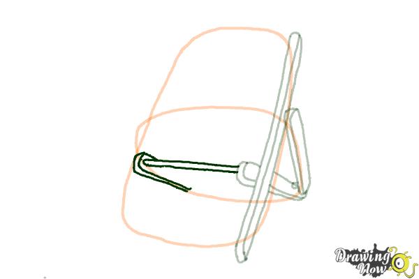 How to Draw a Beach Chair - Step 6