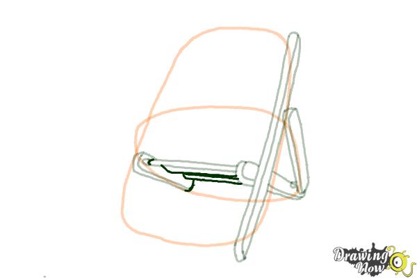 How to Draw a Beach Chair - Step 7