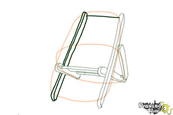 How to Draw a Beach Chair - Step 8