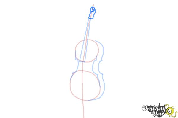 How to Draw a Cello - Step 5