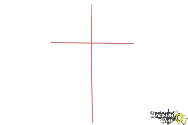 How to Draw a Celtic Cross - Step 1