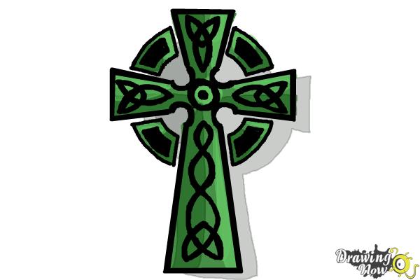 How to Draw a Celtic Cross - Step 10