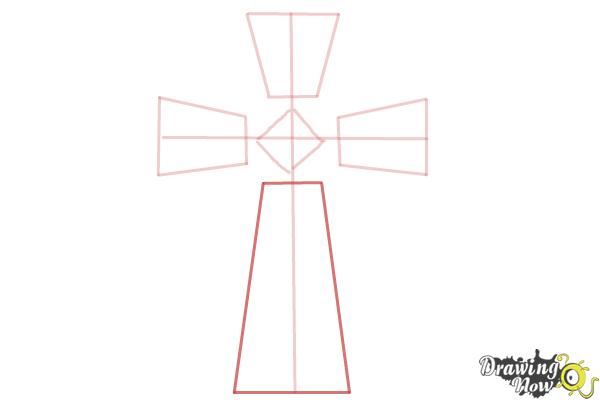 How to Draw a Celtic Cross - Step 4