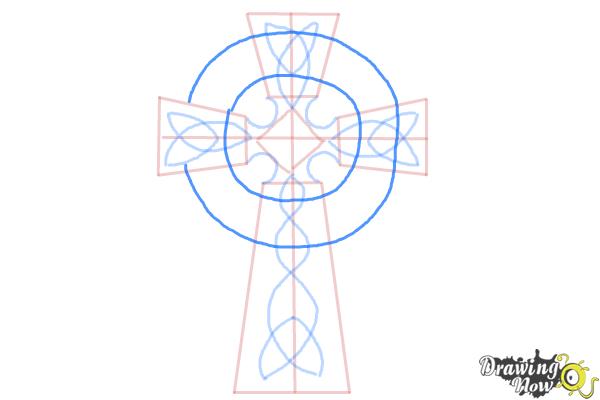How to Draw a Celtic Cross - Step 8