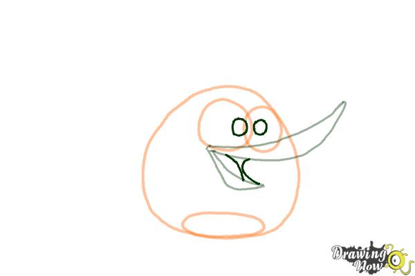 How to Draw Orange Angry Bird - Step 5