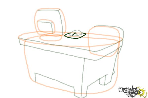 How to Draw a Desk - Step 11