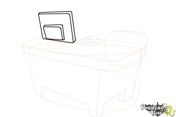 How to Draw a Desk - Step 12