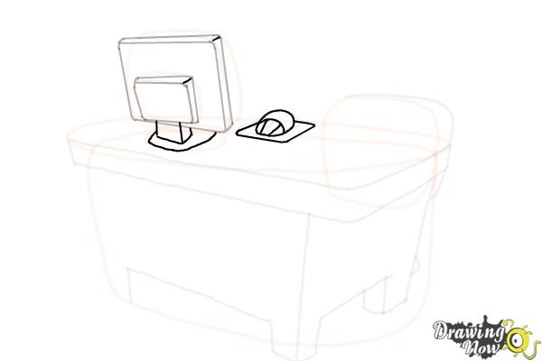 How to Draw a Desk - Step 13