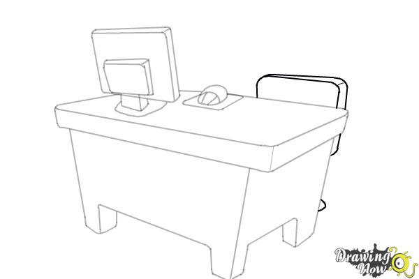 How To Draw A Desk Drawingnow