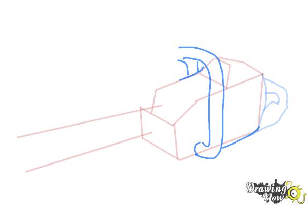 How to Draw a Chainsaw - Step 5